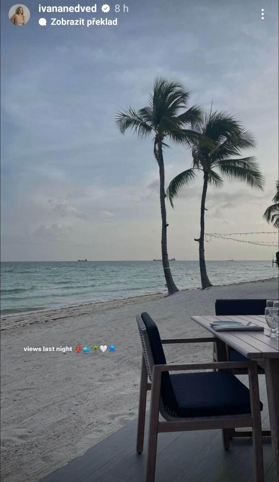Dcera Pavla Nedvěda Ivanka si užívala relax na Bahamách. To ale ještě netušila, že během zpátečního letu nastanou problémy