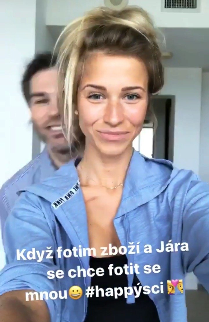Veronika Kopřivová a Jaromír Jágr.