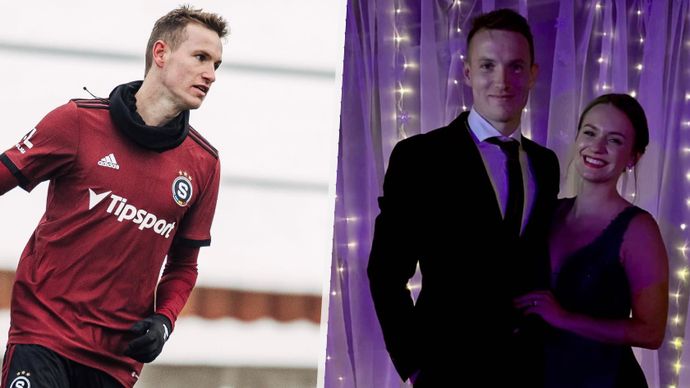 Fotbalista Sparty Jakub Jankto chodí s letuškou