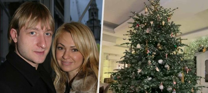 Jana Rudkovská, ruská producentka a manželka hvězdného krasobruslaře Jevgenije Pljuščenka, si dala na vánoční výzdobě záležet