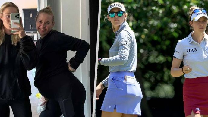 Těhotná golfistka Jessica Kordová málem porodila z úspěchu své sestry Nelly