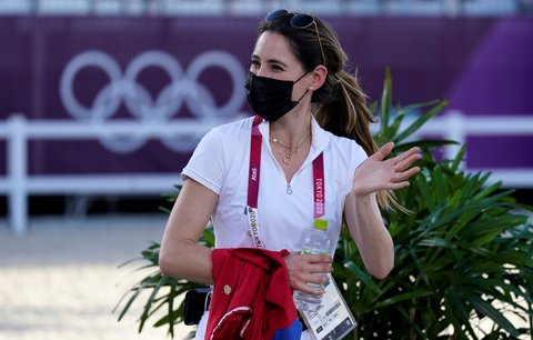 Americká jezdkyně Jessica Springsteenová na olympiádě v Tokiu