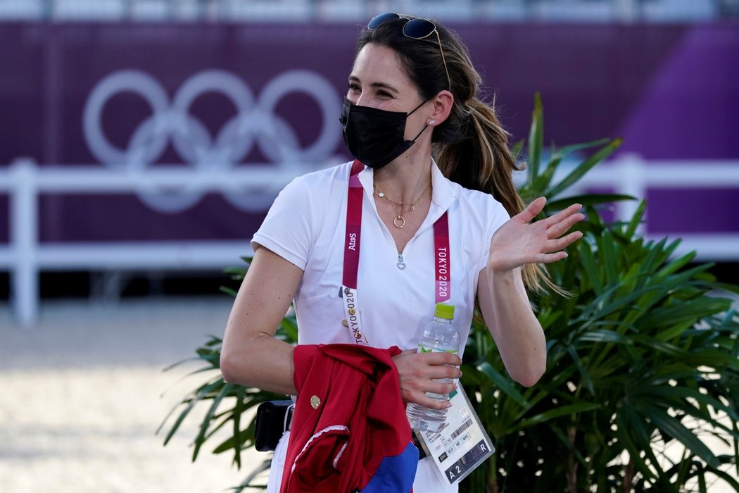Americká jezdkyně Jessica Springsteenová na olympiádě v Tokiu
