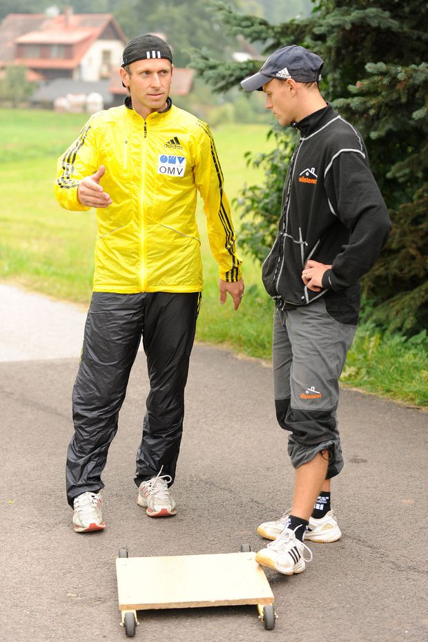 David Jiroutek (vlevo) během přípravy s Romanem Koudelkou. David Jiroutek (vlevo) během přípravy s Romanem Koudelkou.