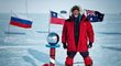 Polárník Petr Horký na jižní pólu
