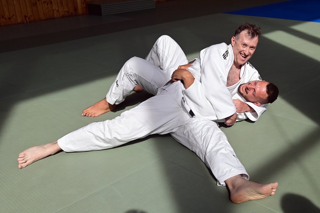 Redaktor deníku Sport Martin Hašek si vyzkoušel judo s Lukášem Krpálkem