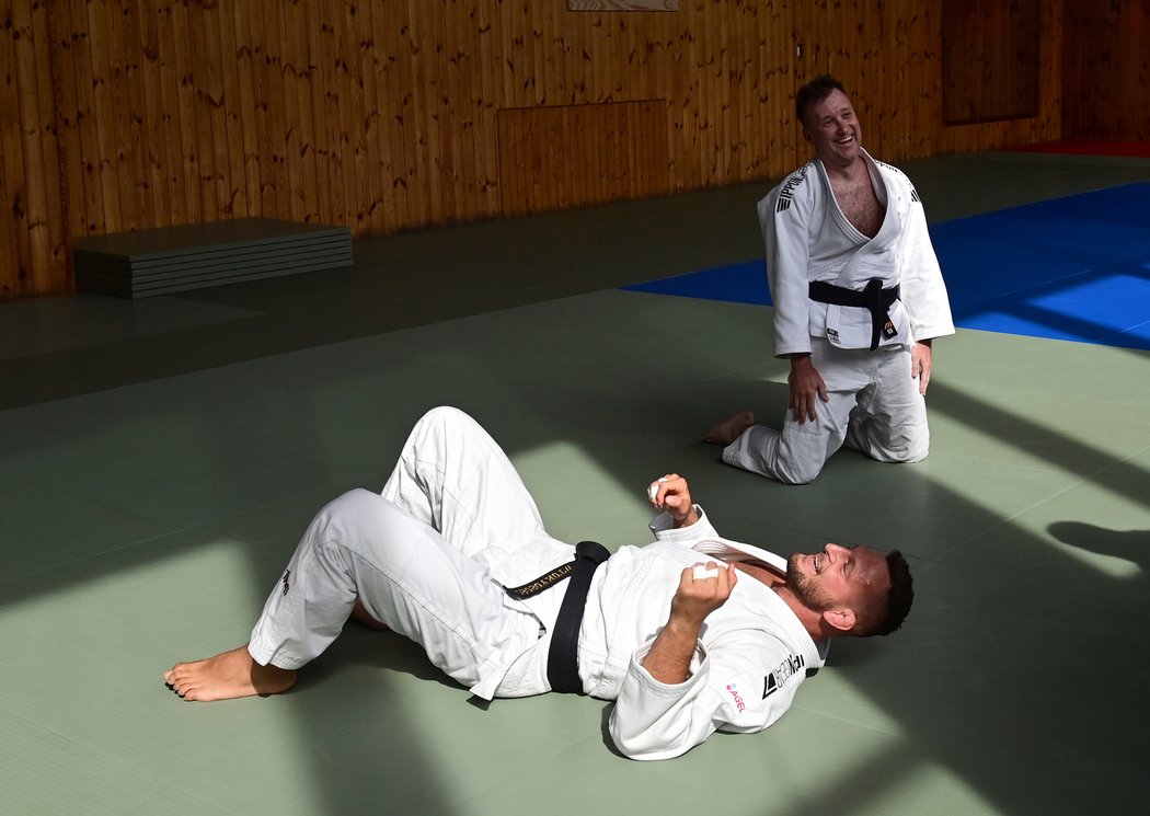 Redaktor deníku Sport Martin Hašek si vyzkoušel judo s Lukášem Krpálkem