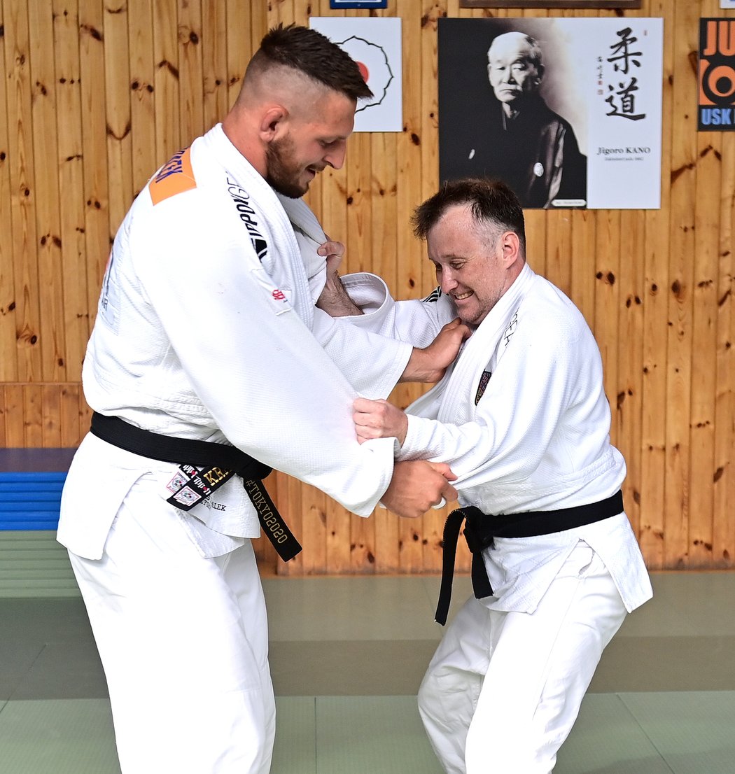 Redaktor deníku Sport Martin Hašek si vyzkoušel judo s Lukášem Krpálkem