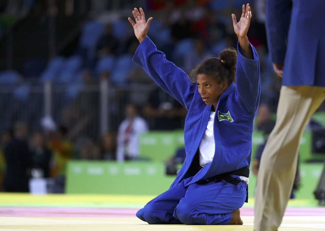 Domácí brazilská judistka na olympiádě v Riu získala pro pořádající zemi první zlato