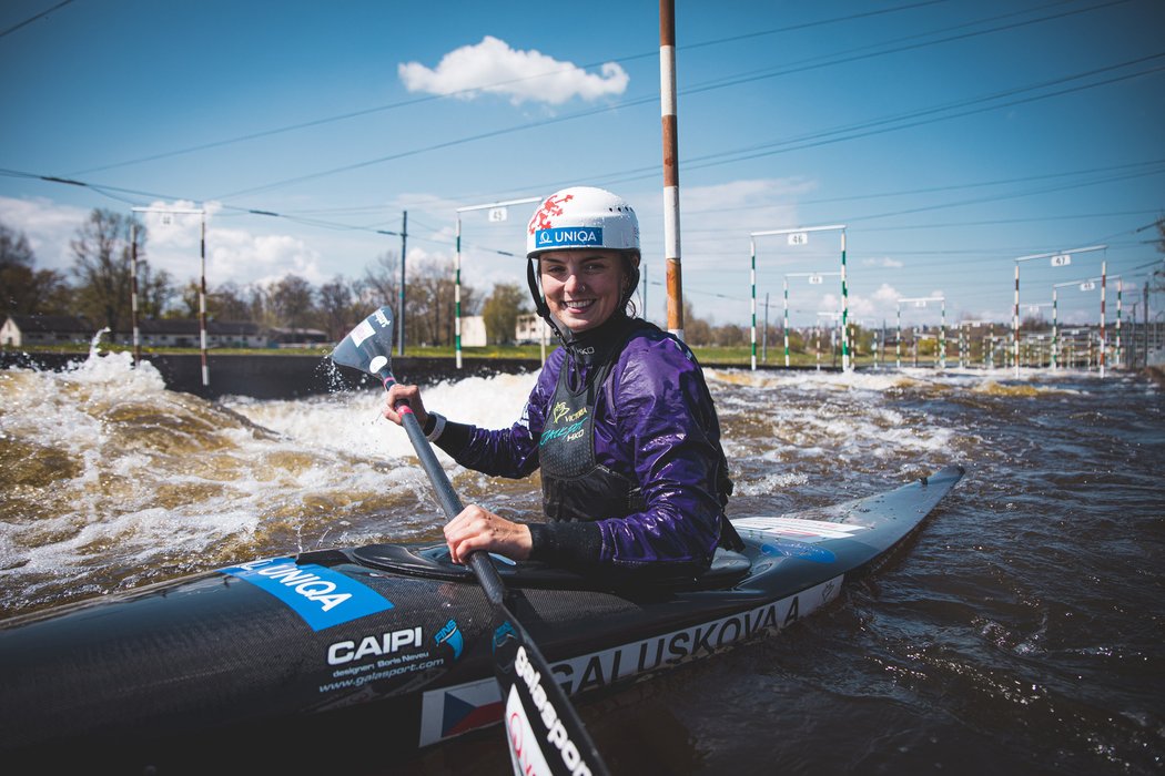 Vodní slalomářka Antonie Galušková 