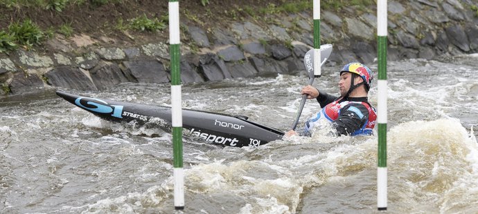 Vavřinec Hradilek v nominačním závodě na olympiádu udělal několik chyb