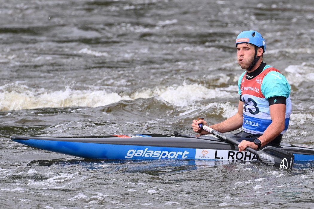 Zklamaný Lukáš Rohan v cíli finále domácího SP v Praze Troji