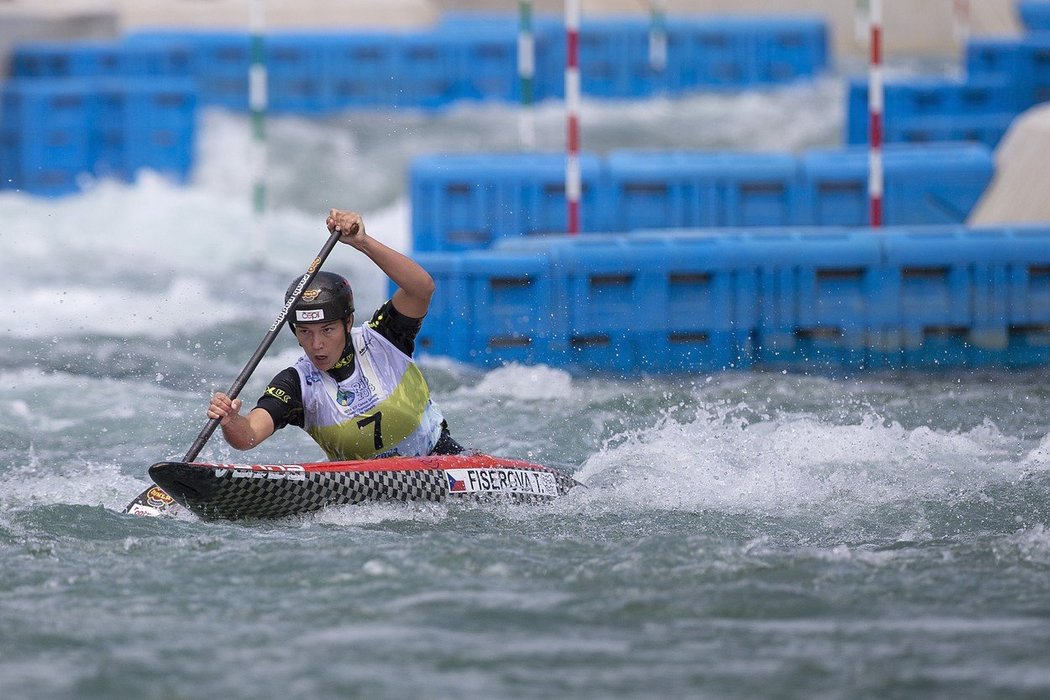 Kanoistka Tereza Fišerová skončila na ME ve vodním slalomu čtvrtá