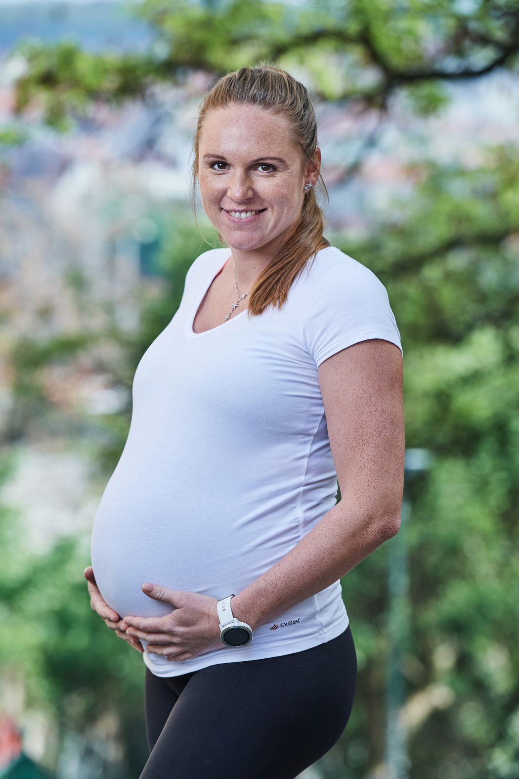 Kristýna Hoidarová Kolocová během těhotenství