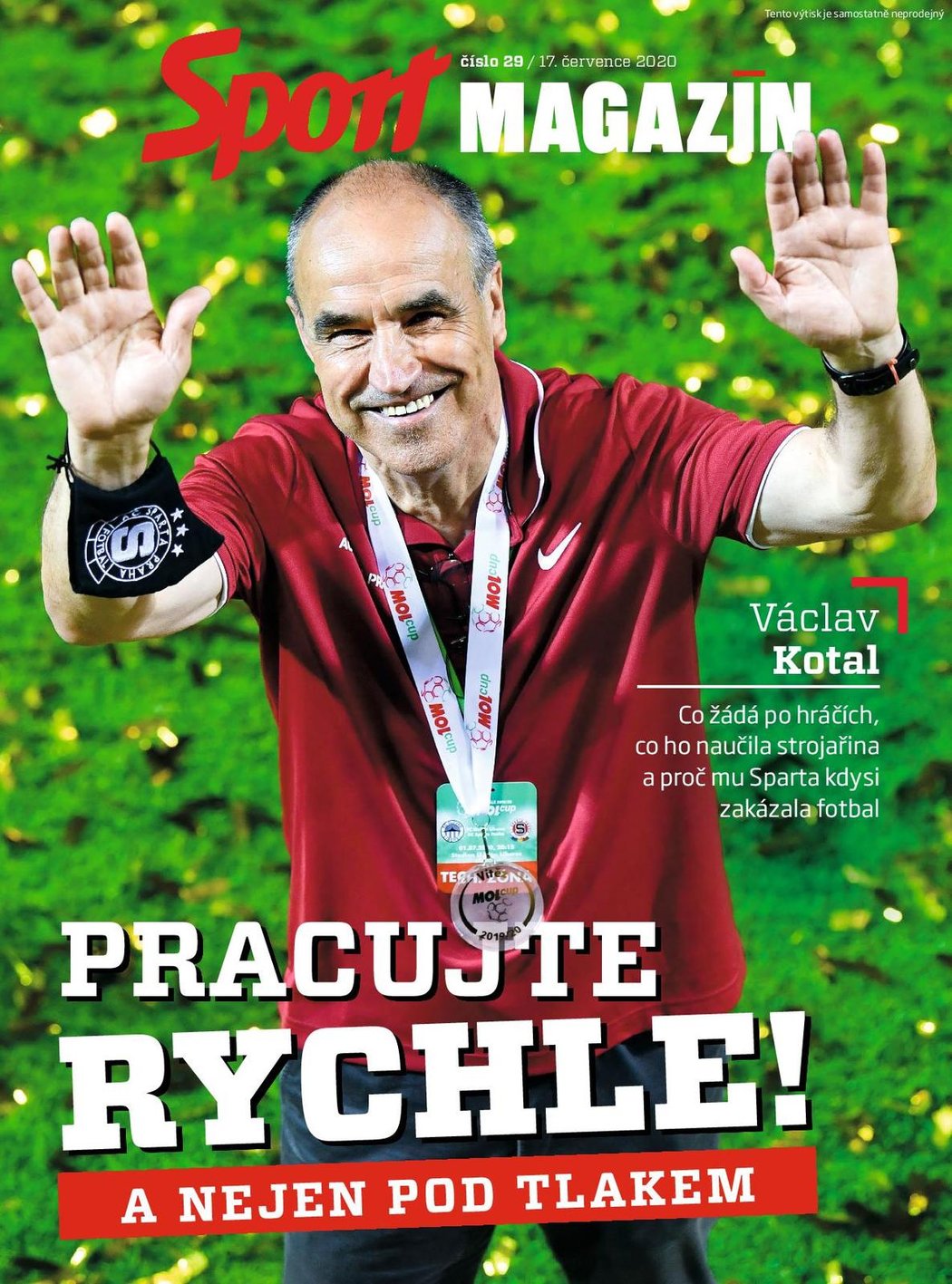 Páteční Sport Magazín přináší rozhovor s koučem Sparty Václavem Kotalem