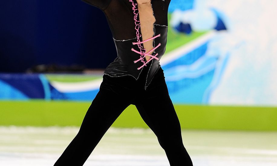 Johnny Weir v krátkém programu na olympijských hrách ve Vancouveru