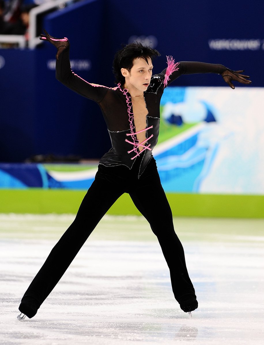 Johnny Weir v krátkém programu na olympijských hrách ve Vancouveru