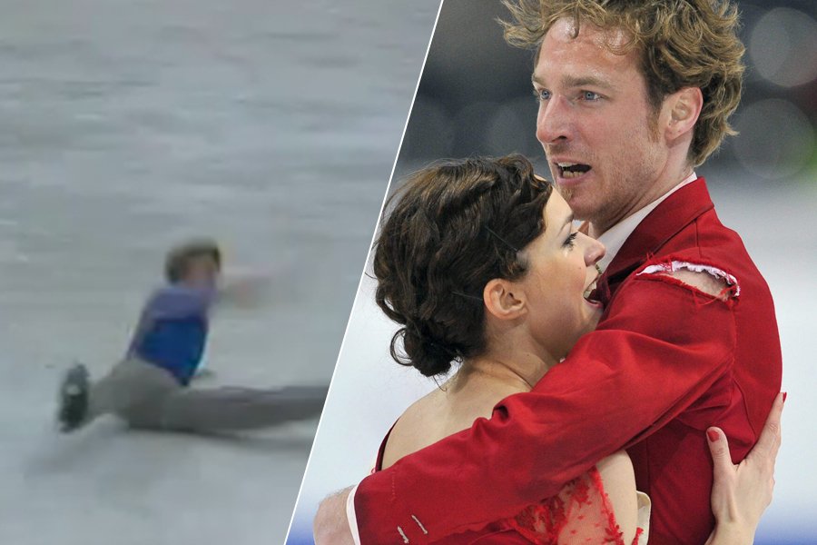 Zatímco Tomáš Verner při svém krátkém programu upadl, jeho láska Nathalie Pechalat vyhrála v tancích na ledě evropské zlato