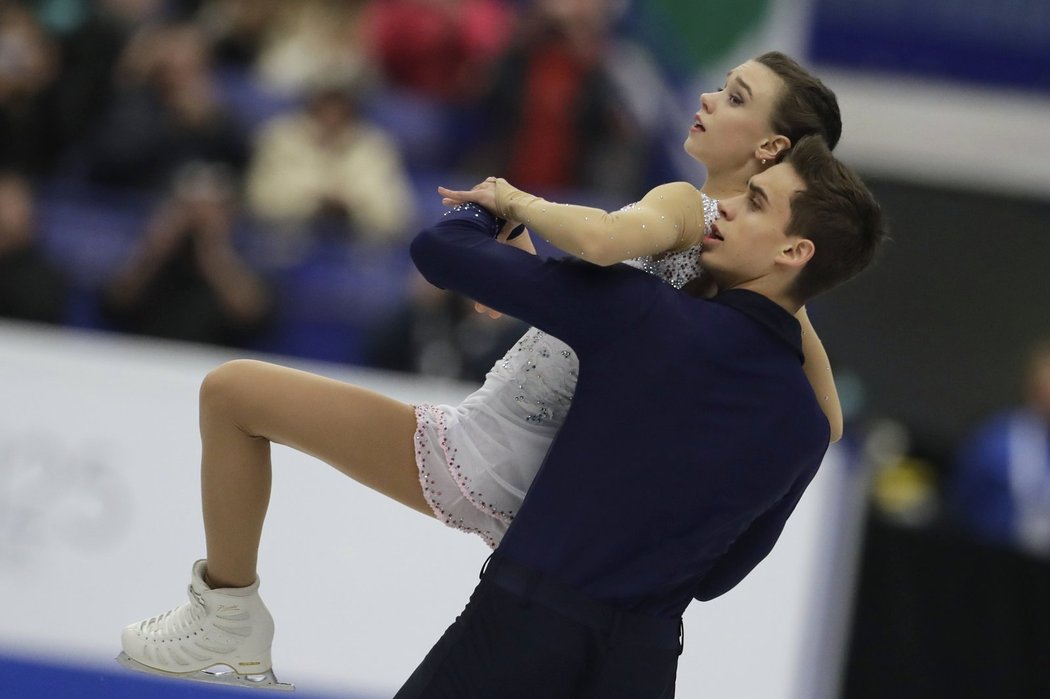 Anna Dušková a Martin Bidar při své kreaci