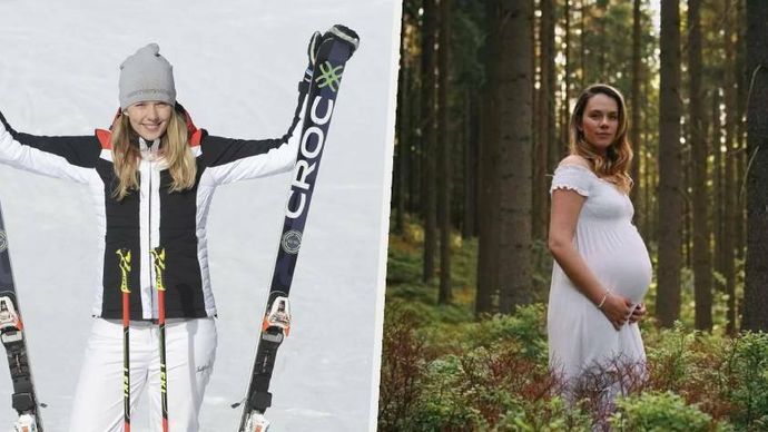 Bývalá lyžařka a nynější instruktorka jógy Klára Křížová se brzy stane maminkou