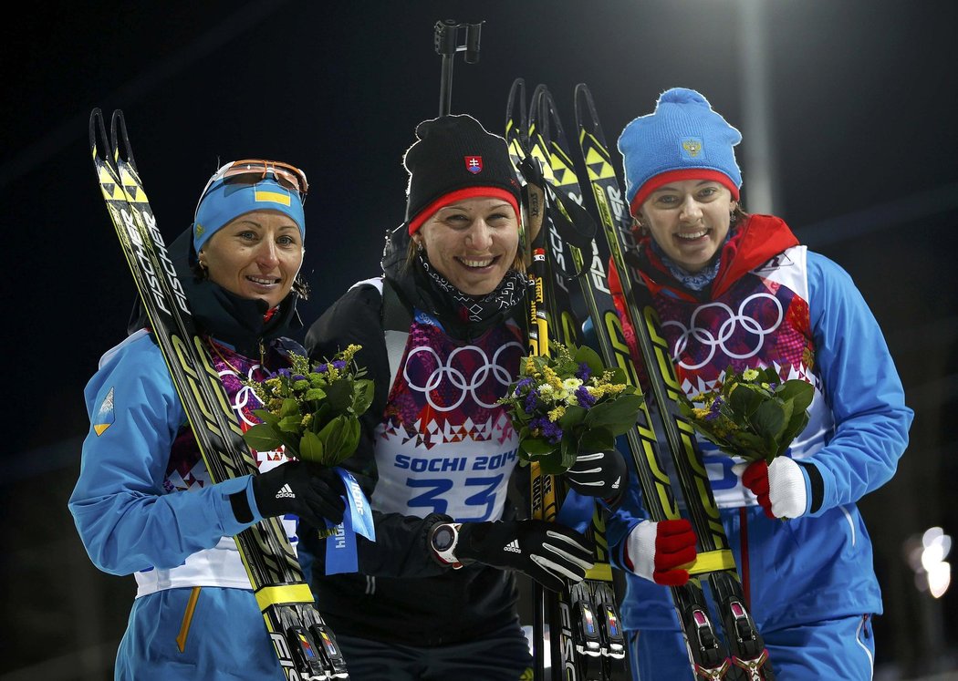 Anastasia Kuzminová může slavit zisk zlaté medaile
