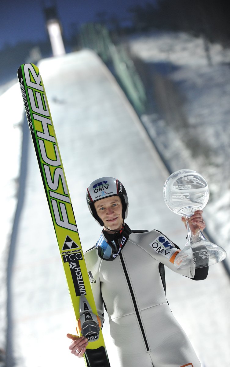Třetí závodník SP v letech na lyžích v Harrachově Roman Koudelka