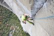 Český sportovní lezec Adam Ondra přelezl jako třetí člověk na světě patrně nejtěžší vícedélkovou cestu světa Dawn Wall