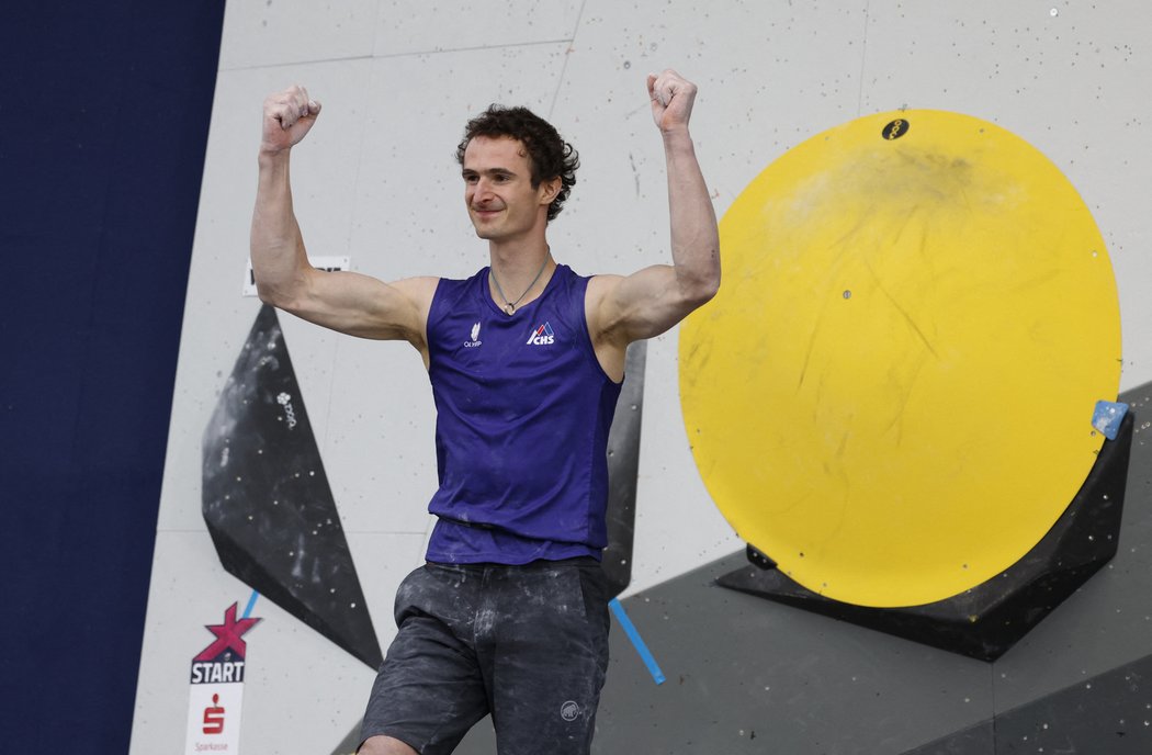 Adam Ondra získal v Mnichově evropský bronz v boulderingu