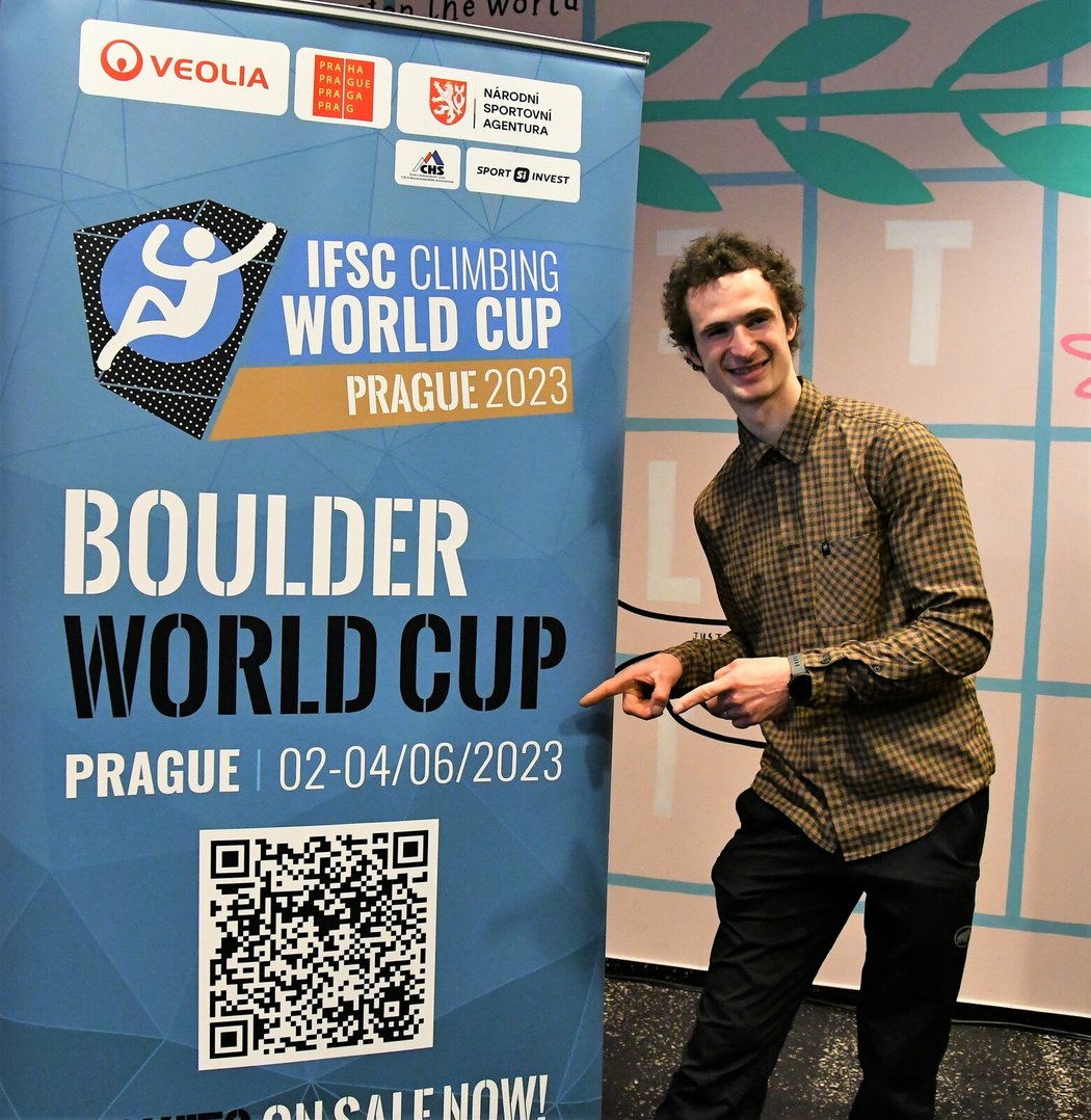 Adam Ondra se těší na Světový pohár v Praze