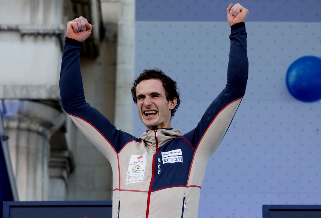 Český lezec Adam Ondra vyhrál závod v obtížnosti na mistrovství Evropy v Mnichově