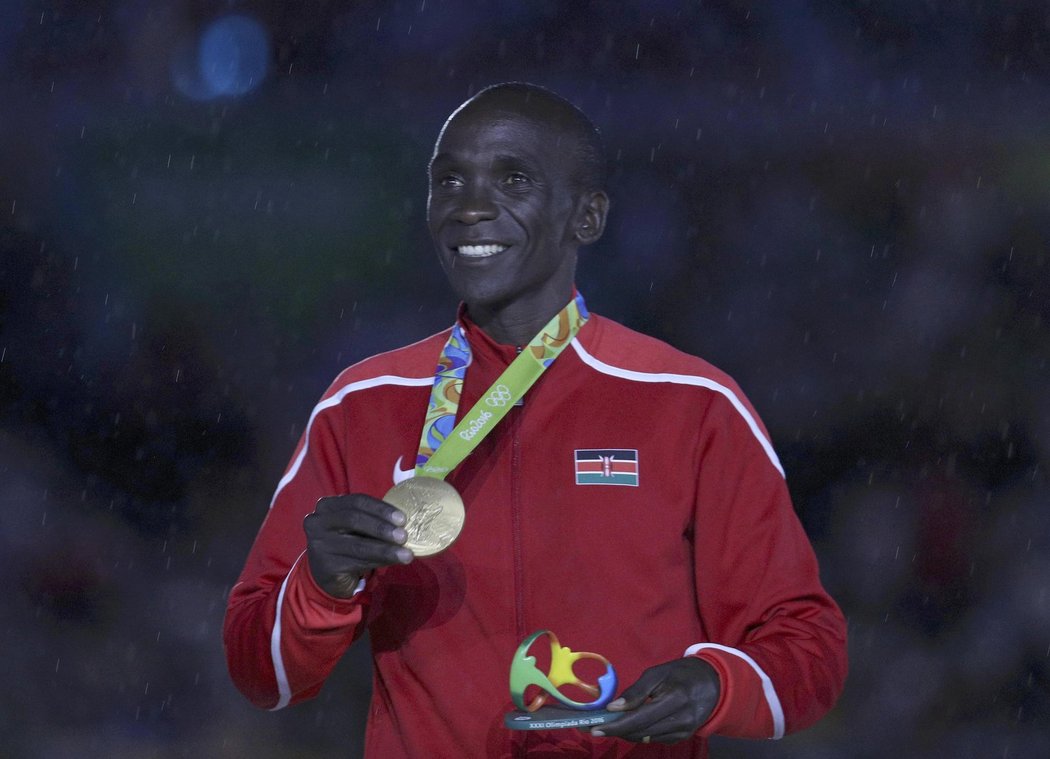 Eliud Kipchoge, vítěz maratonu na OH v Rio de Janeiro