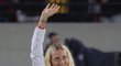 Petra Kvitová slaví zisk bronzové medaile na  OH v brazilském Riu