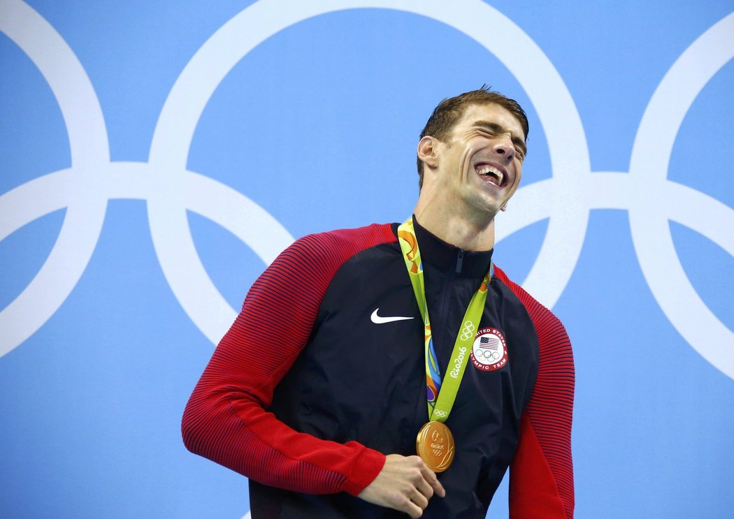 Michael Phelps s další zlatou olympijskou medailí.