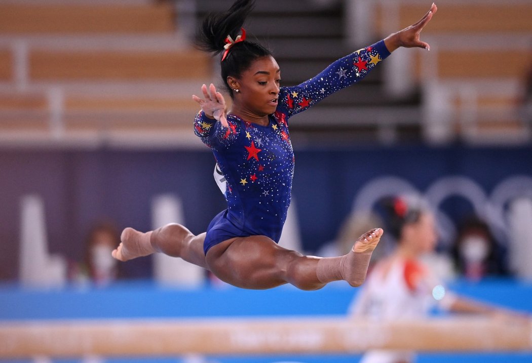 Gymnastka Simone Bilesová ze Spojených států amerických