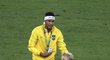 Neymar a jeho syn David Lucca po vítězství v olympijském turnaji