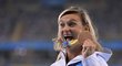 Oštěpařka Barbora Špotáková si užívala radost z bronzové medaile