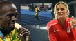 Usain Bolt ukázal, že je i talentovaným oštěpařem, Barbora Špotáková by mu určitě zatleskala.