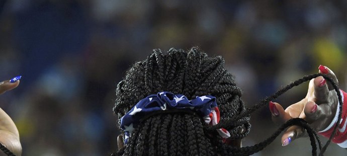 Americký olympijský účes tenistky Sereny Williamsové