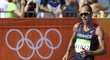 Francouzský chodec Yohann Diniz na olympijské trati v Riu