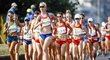 Česká závodnice Anežka Drahotová v olympijském závodě na 20 km chůze