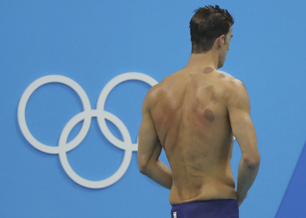 Americký plavec Michael Phelps během závodů na olympiádě v Riu