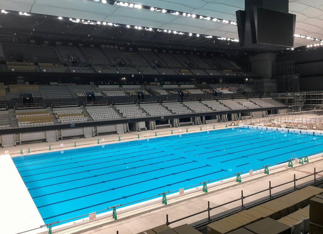 Plavecký stadion pro olympiádu v Tokiu 2020