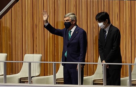 Prezident MOV Thomas Bach s japonským korunním princem Akišinem