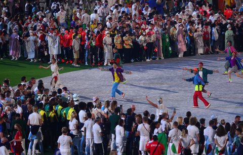 Ceremoniál obohatil i koncert a tanečníci