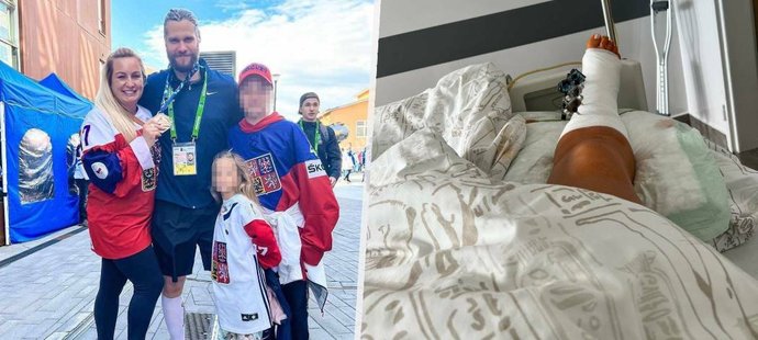 Lucie Jordán, manželky hokejisty Michala Jordána, si loni na koňské vyjížďce přivodila zranění