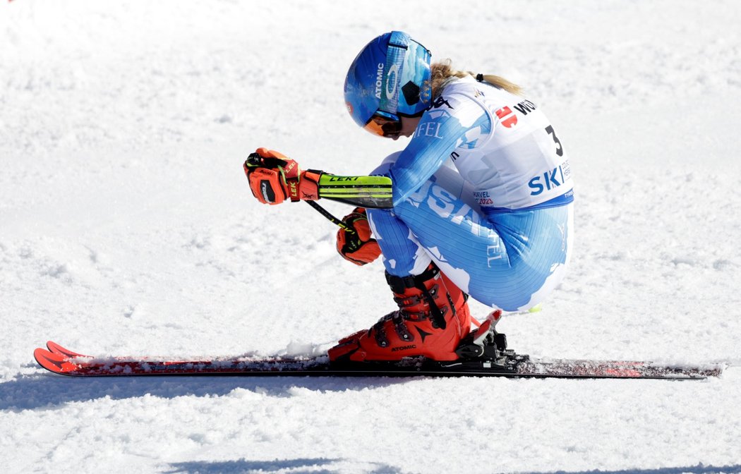 Na MS v alpském lyžování získala zlato v obřím slalomu Mikaela Shiffrinová
