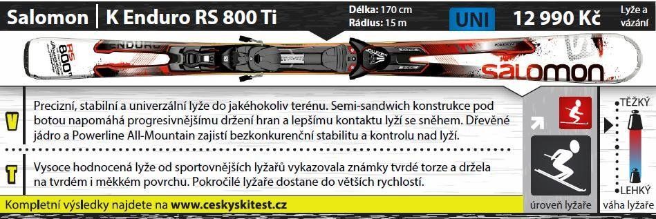 Salomon K Enduro RS 800 Ti