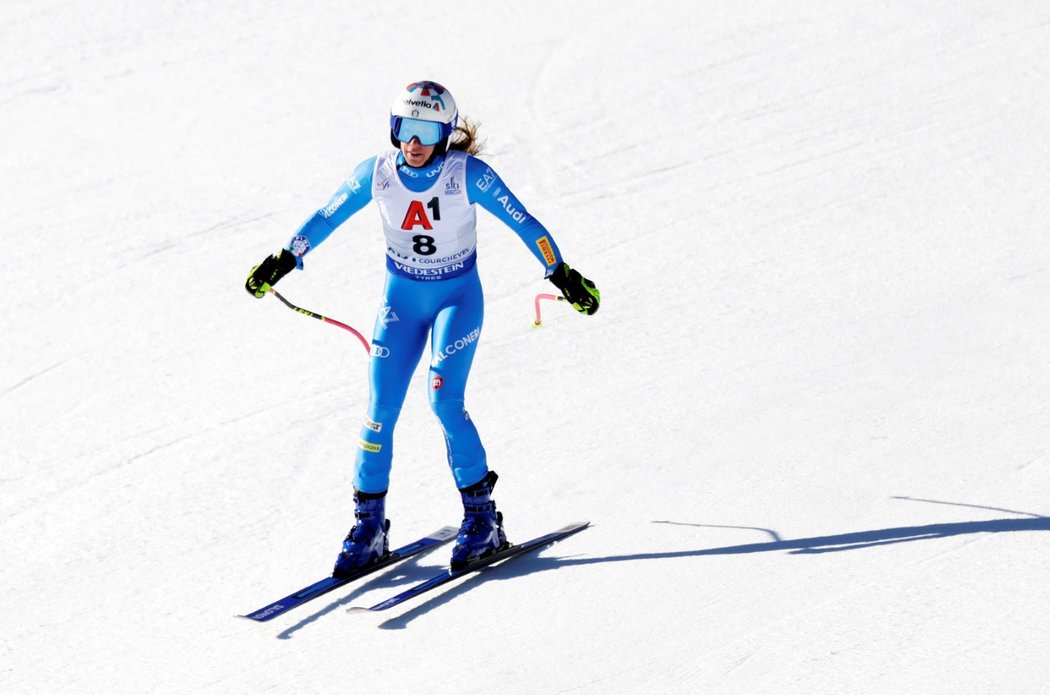 Marta Bassinová je mistryní světa v superobřím slalomu