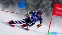 Mikaela Shiffrinová jede svůj první obří slalom ve Špindlerově Mlýně