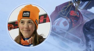 Vlhovou odvážel vrtulník, poslala vzkaz. Shiffrinová: Trať byla jako sklo